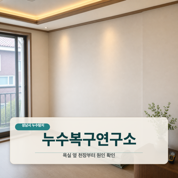 성남시누수탐지 복구 판단 기준을 설명하는 예시 이미지