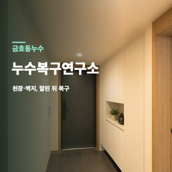 금호동누수 복구 판단 기준을 설명하는 예시 이미지